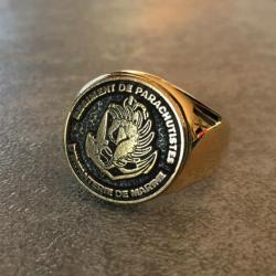 bague Rpima   para,  parachutiste , militaire,  armée, TAP  troupes aéroportées dorée