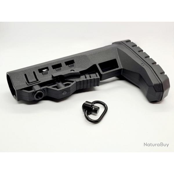 CROSSE TACTIQUE AR15/ MODELES ASSIMILES AIRSOFT&ARME MILSPEC ATTACHE QD. VALABLE T4E HK 416 TM4 RIS.