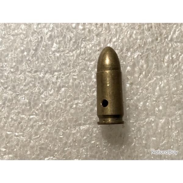 Cartouche neutralise 9mm italienne marque B.P.D. de 1953 (M 89.PL)