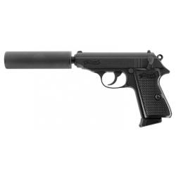 PISTOLET WALTHER PPK/S BLK KIT BBS 6MM GAZ 1,0 J