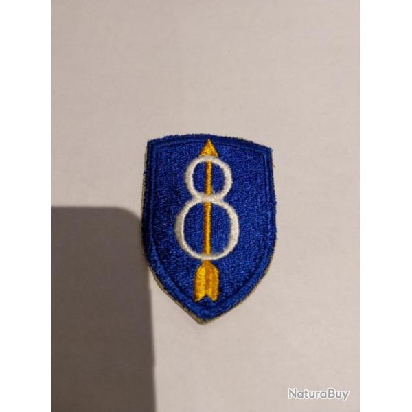 Patch arme us 8th INFANTRY DIVISION WW2 ORIGINAL