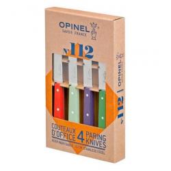 Coffret Opinel 4 couteaux office inox N°112 (couleurs paysage) [Opinel]