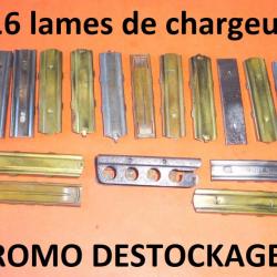 Lot de 16 lames de chargeur divers MAS 36 MAUSER LEE ENFIELD ??????? - VENDU PAR JEPERCUTE (D9T566)