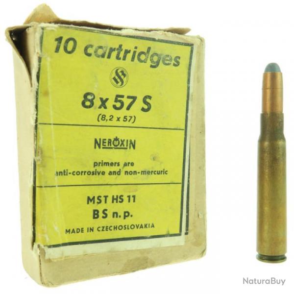 Munitions 8x57S Soft Point 12,65g Sellier Bellot x10