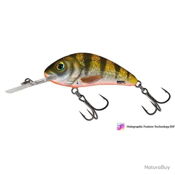 Poisson Nageur Salmo Rattlin Hornet Flottant 3,5cm YHP - Yellow Holographic Perch