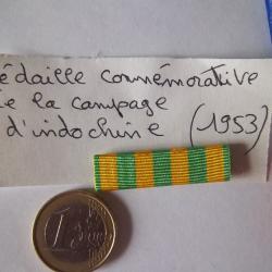 barrette de rappel médaille guerre Indochine insigne militaire collection