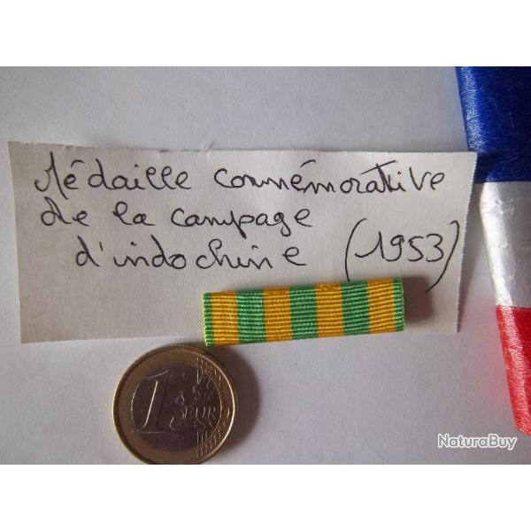 barrette de rappel mdaille guerre Indochine insigne militaire collection