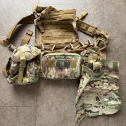 Chest rig Blackhawk avec diverses poches Tasmanian tiger