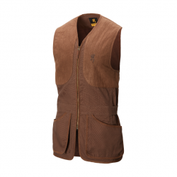 DESTOCKAGE 2025 ! Gilet de Tir Browning Elite Dark Brown