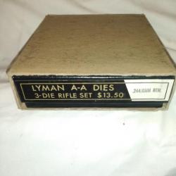 JEU D'OUTILS VINTAGE LYMAN  CALIBRE  .244/ 6MM REMINGTON