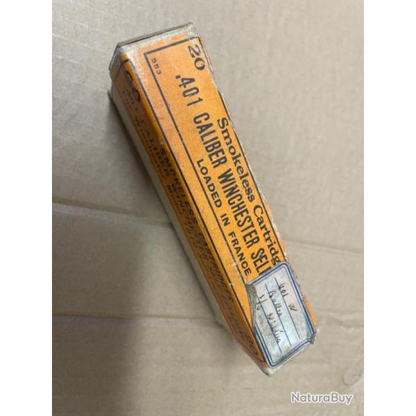 Munitions 401 winchester self loading bote numro 2