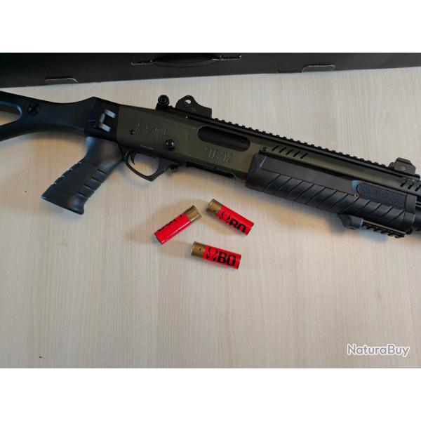 Fusil  pompe FABARM STF12 Compact 11" OD Gaz BO-Manufacture