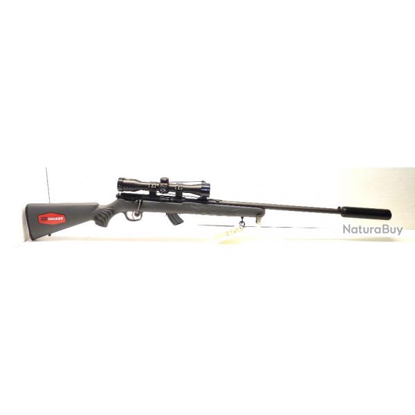 PACK PROMO SAVAGE STEVENS 300 FTS SYNTHETIQUE - CAL 22LR + LUNETTE 4*32 +MDS