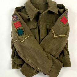 Battle Dress Major 51st Highland Division WWII 1943 - Uniforme Militaire Authentique Rare