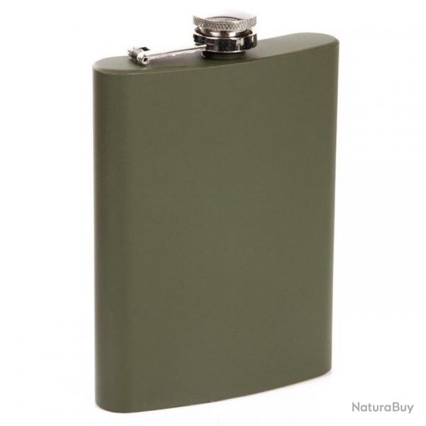 Flasque inox Fosco Pocket Flask Olive Green 8 oz 230 ml