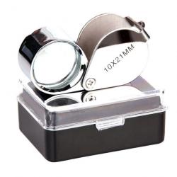 Loupe Fosco Triplet Magnifying Glass 10 x 21 mm