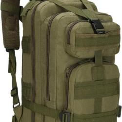 Sac à Dos Militaire Multifonction Molle Tactique Combat Randonnée Etanche Trekking Camping Vert