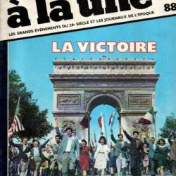 à la une 88 avec les journaux , la victoire