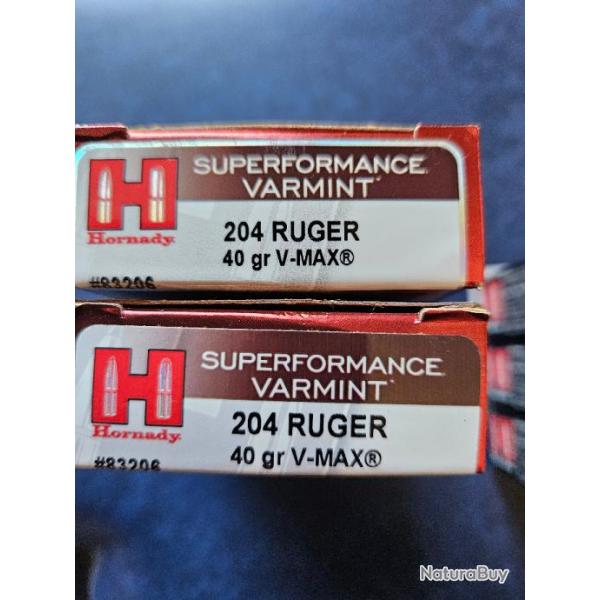 Hornady Superformance Varmint Calibre 204 Ruger 40 grains