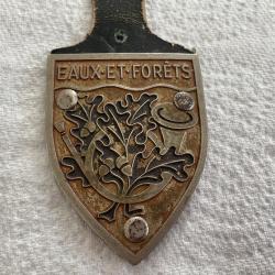 Vends ANCIENNE PLAQUE EAUX ET FOR&Ecirc;TS