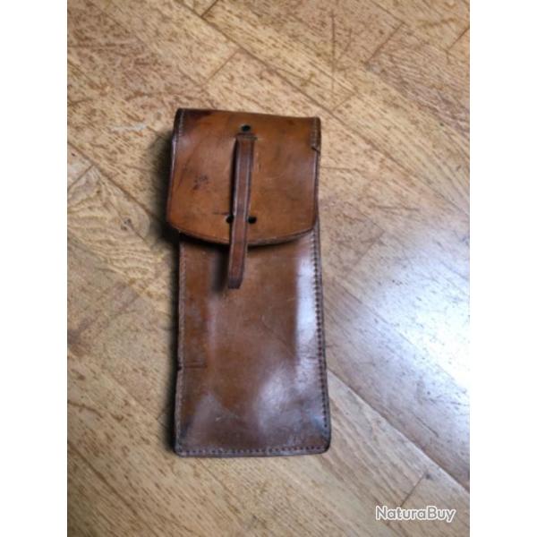 Ancienne pochette  cuir arme franaise