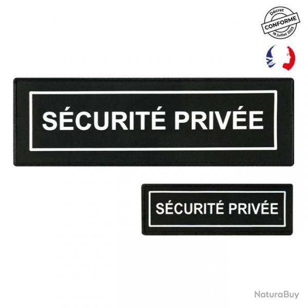 Lot dossard + bande poitrine SCU-ONE Scurit Prive noir