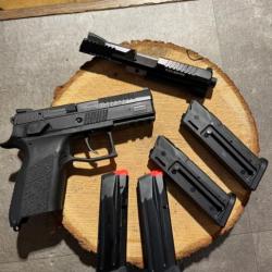 CZ P07 9X19 + CONVERSION P07 KADET 22LR - ETAT NEUF