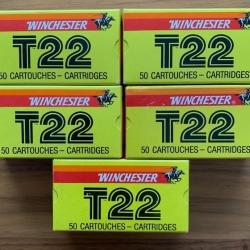 Winchester 22 LR 5 boites de 50 T 22