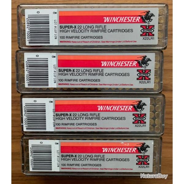 Winchester 22 LR SUPER-X 4 boites de 100