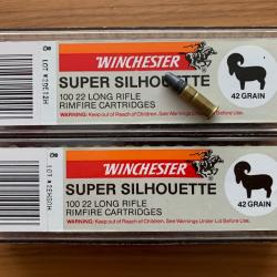 Winchester 22 LR silhouette 2 boites de 100