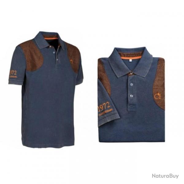 Polo de chasse Club Interchasse Hubert sans broderie - Bleu / 3X