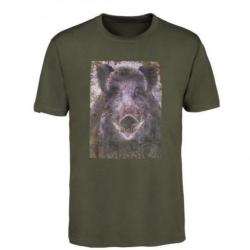 Tee-shirt Percussion Sérigraphie chasse - Sanglier / XL