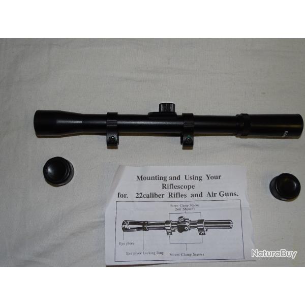 Lunette Rifle Scope 4 x 20