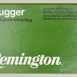 20 (4x5) 5 cartouches calibre 12/76 (12 MAGNUM) - REMINGTON "SLUGGER" - neuves