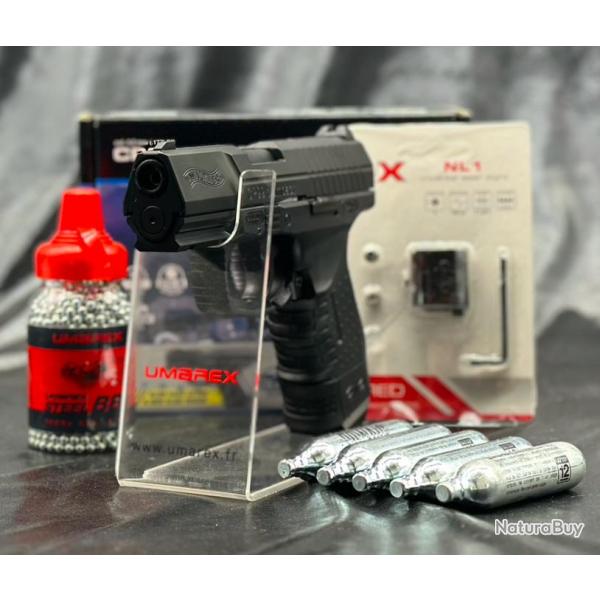 Pack Laser Prt A Tirer PISTOLET WALTHER CP99 COMPACT WALTHER CO2 CAL BB/4.5MM