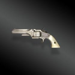 Revolver American Standard, Calibre 22, Finition Luxe, Gravé D'usine. états-unis XIXème Siècle