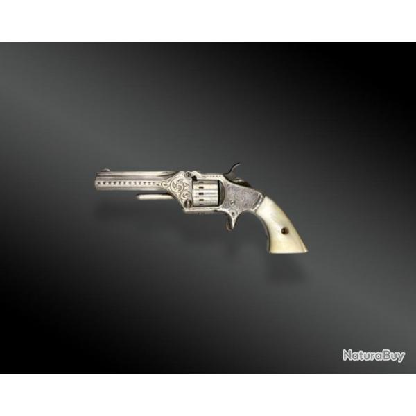 Revolver American Standard, Calibre 22, Finition Luxe, Grav D'usine. tats-unis XIXme Sicle