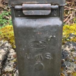 Caisse, boîte US Army Cal. 30 M1, CANCO   Vide WW2 USA munition