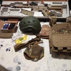 Réplique airsoft en Fullmetal état neuf avec équipements complet pour pratiquer