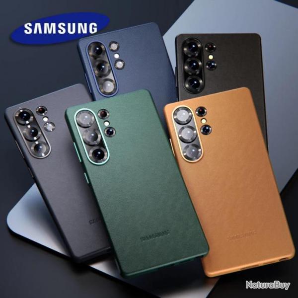 SAMSUNG Coque en Cuir Premium pour Galaxy, Couleur: Au Choix, Smartphone: Galaxy S25