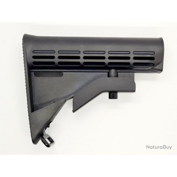 CROSSE TACTIQUE AR-15 MILSPEC Normes militaires NOIRE 3 POSITIONS POUR AIRSOFT OU ARME /!] NEUF /!]