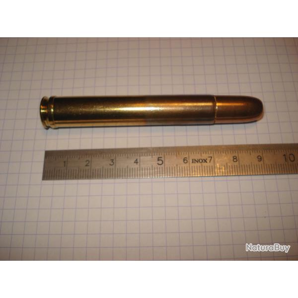 une cartouche de 458 LOTT de marque Hornady ogive blinde, pour collection, calibre africain