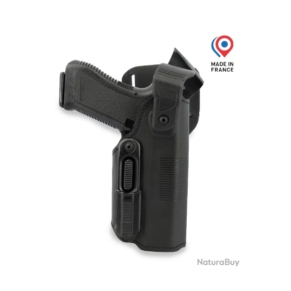 Holster droitier recouvert cuir Glock 17 GKPRO