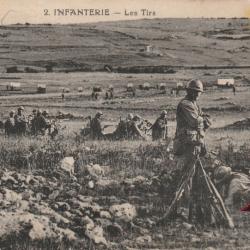 CPA - Militaire -  INFANTERIE-Les Tirs N°316