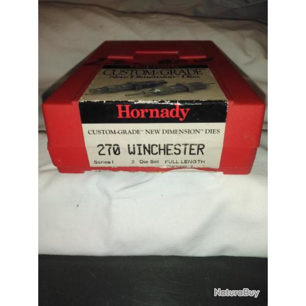 JEU D'OUTILS HORNADY CUSTOM GRADE CALIBRE 270 WINCHESTER