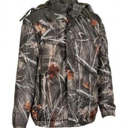 DESTOCKAGE 2025 ! Veste De Chasse Coupe Vent Et Chaude Percussion Camo Roseau