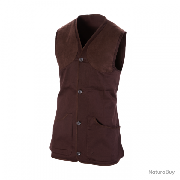 DESTOCKAGE 2025 ! Gilet Browning Norfolk Dark Brown