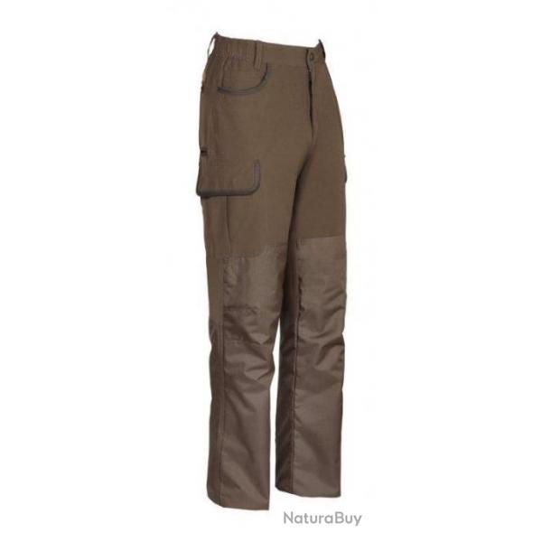 DESTOCKAGE 2025 ! Pantalon De Chasse Percussion Savane Hyperstretch Renforc Kaki