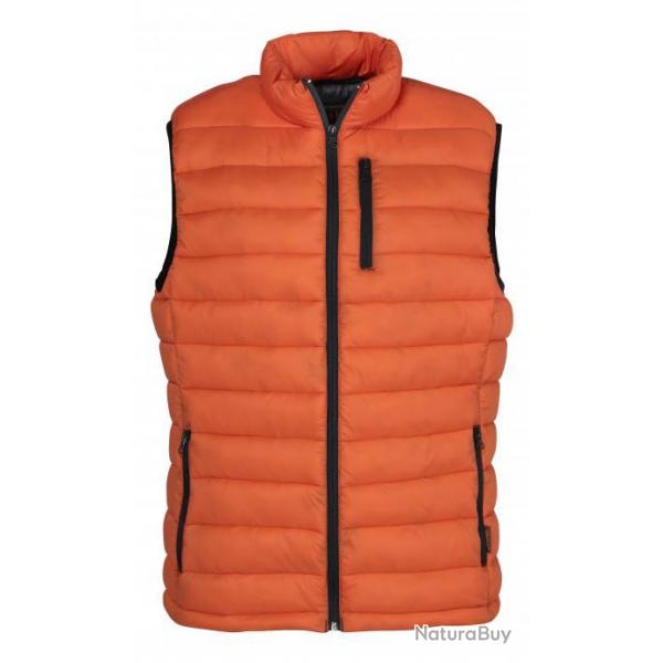 DESTOCKAGE 2025 ! Gilet Percussion Matelass Trekking Orange