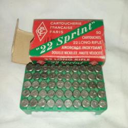 1 boite 22 lr "22 sprint" de la cartoucherie Française